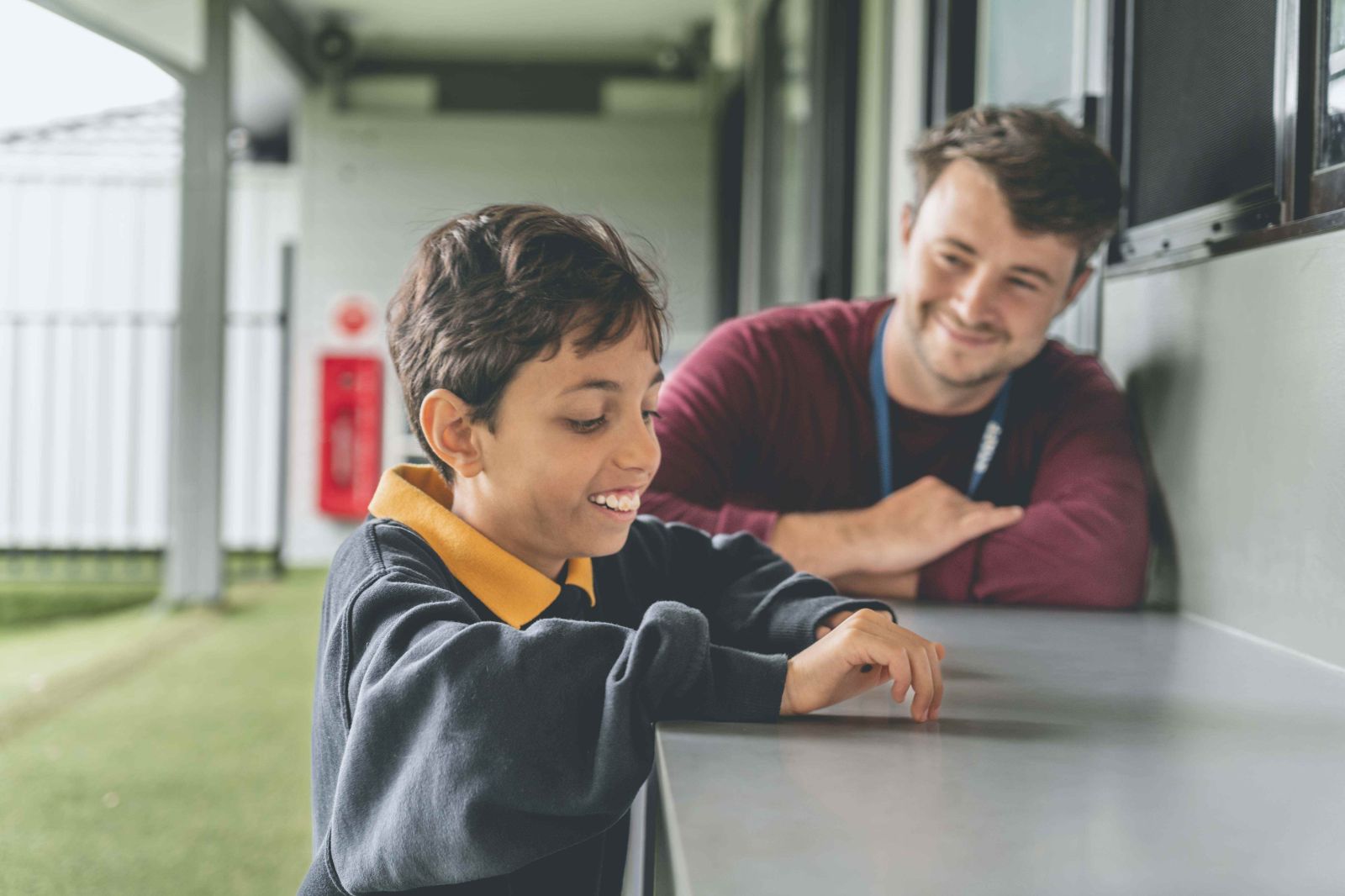 A school student at Aspect Western Sydney School